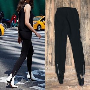 Babaton Black Skinny Stirrup Pants